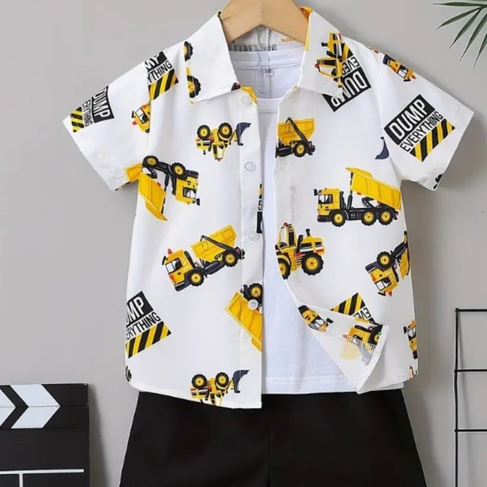 Boys Dumptruck Outfit NIP Size 4/5